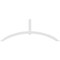 Ekena Millwork Archdale Architectural Grade PVC Gable Bracket, 96"W x 36"H x 2"D x 4"F, 9/12 Pitch GBP096X36X0204ARC00 - alternate 2
